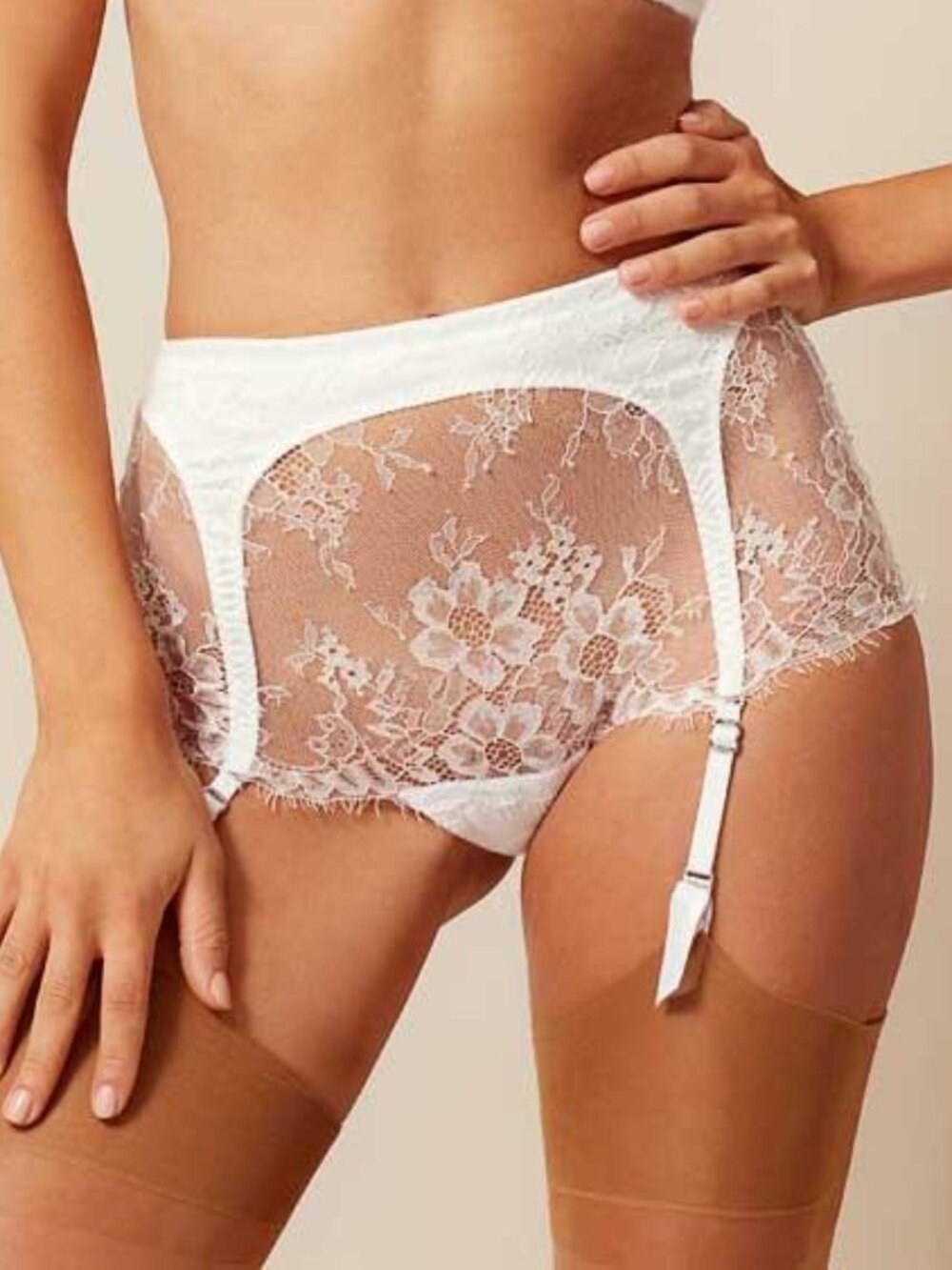 Agent Provocateur ISMERELDA Big Brief NWT Ivory Bridal! RARE! [C]